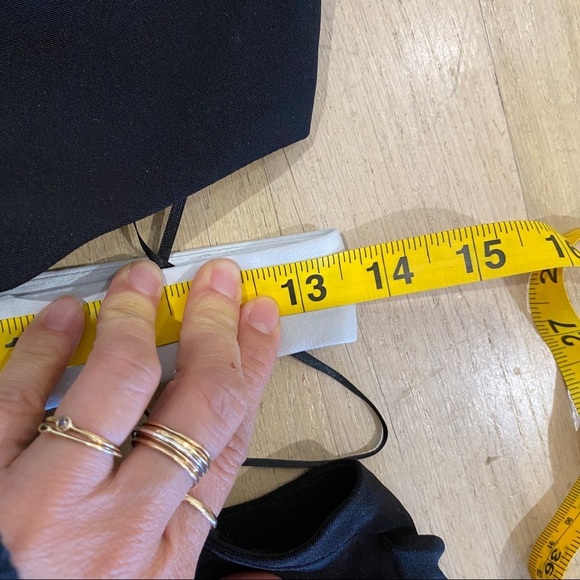 Catherine Maladrino cut-out gown with white leather waist band NWT - Picture 12 of 14